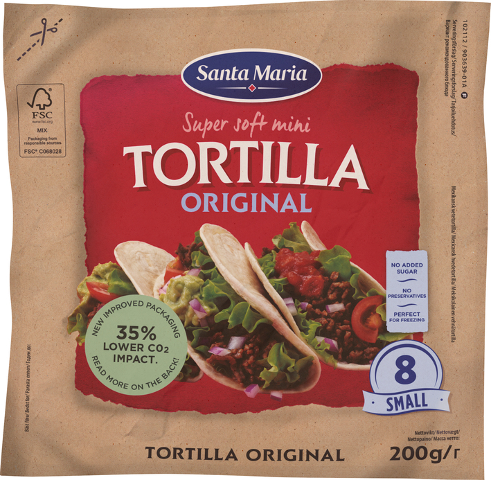 Verpakking tortilla small