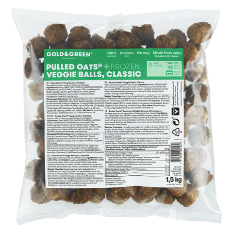 gold&green pulled oats® veggieboller klassisk