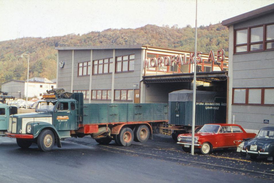 Nordfalks AB, Mölndal. Fotografi fra tidligt i 1960'erne.