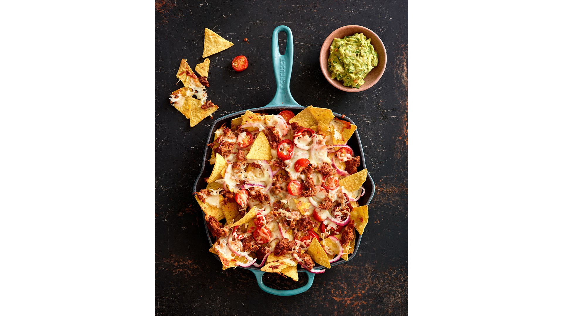 Nacho´s Platte med Pulled Oatss