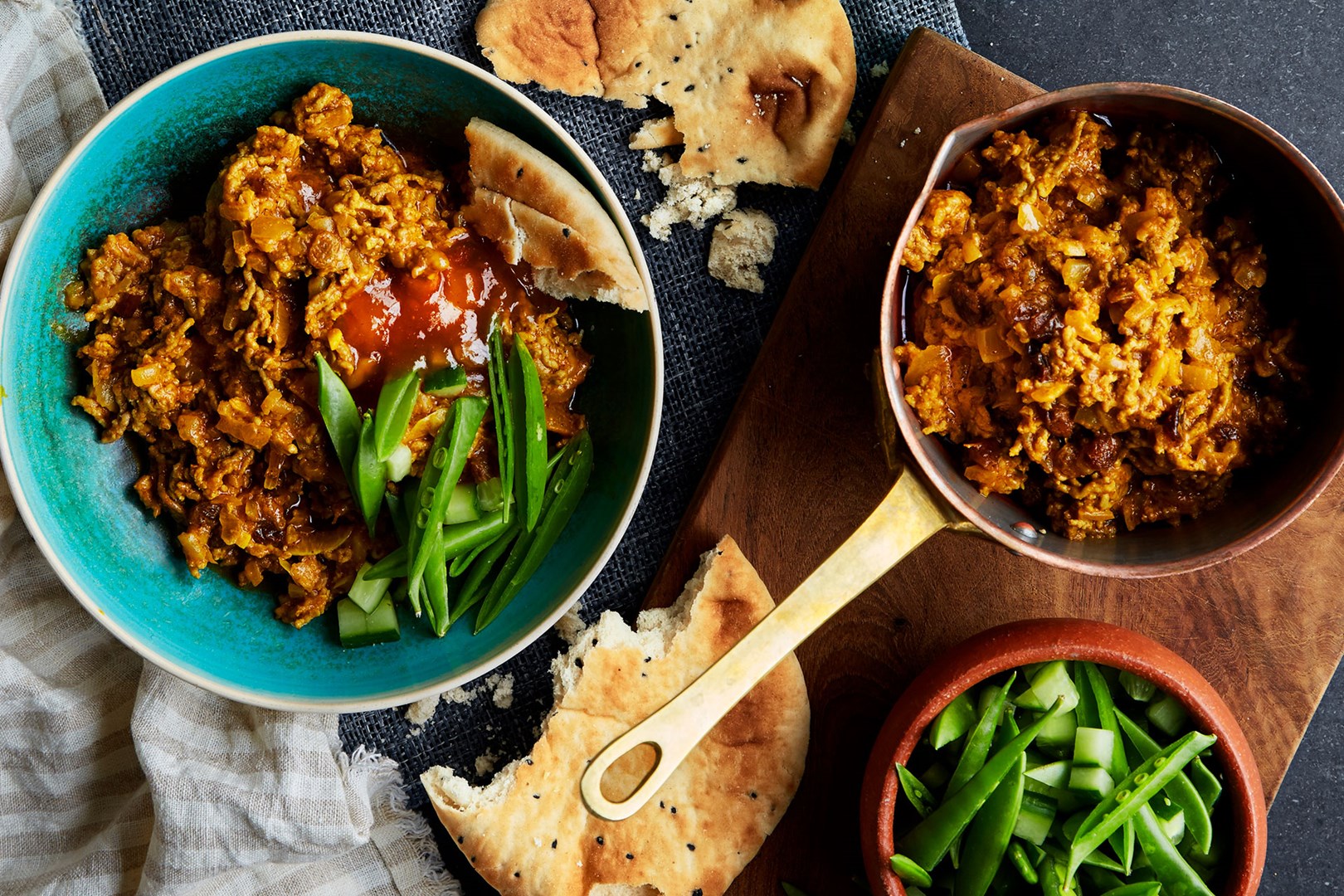 Curry med lammekjøtdeig