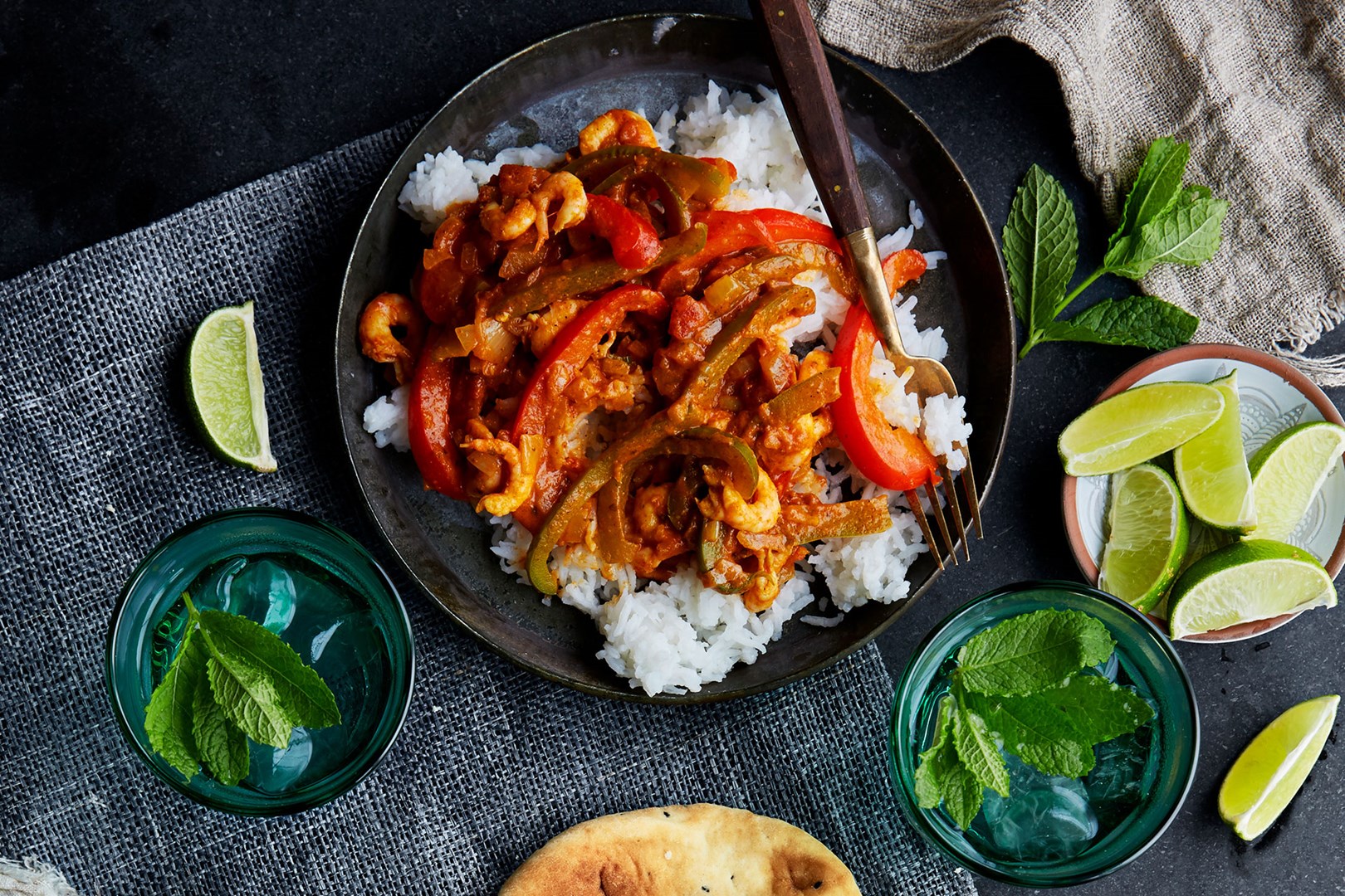 Tikka Masala med reker