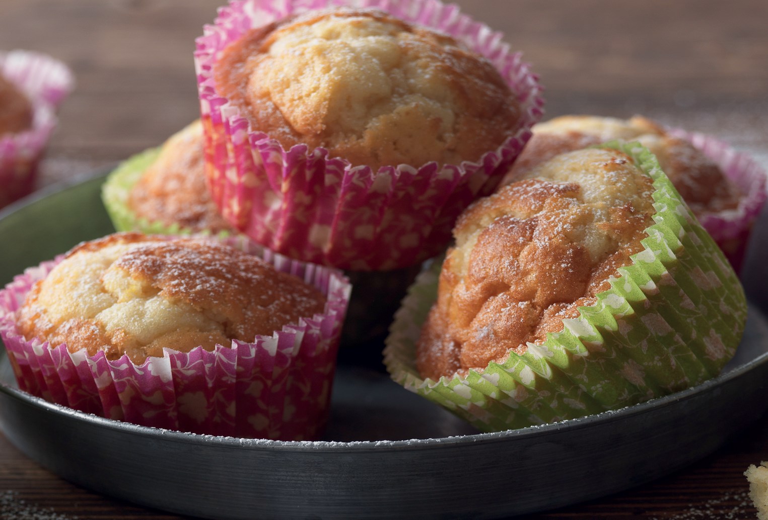 Muffins med en fräsch smak av citron och ingefära