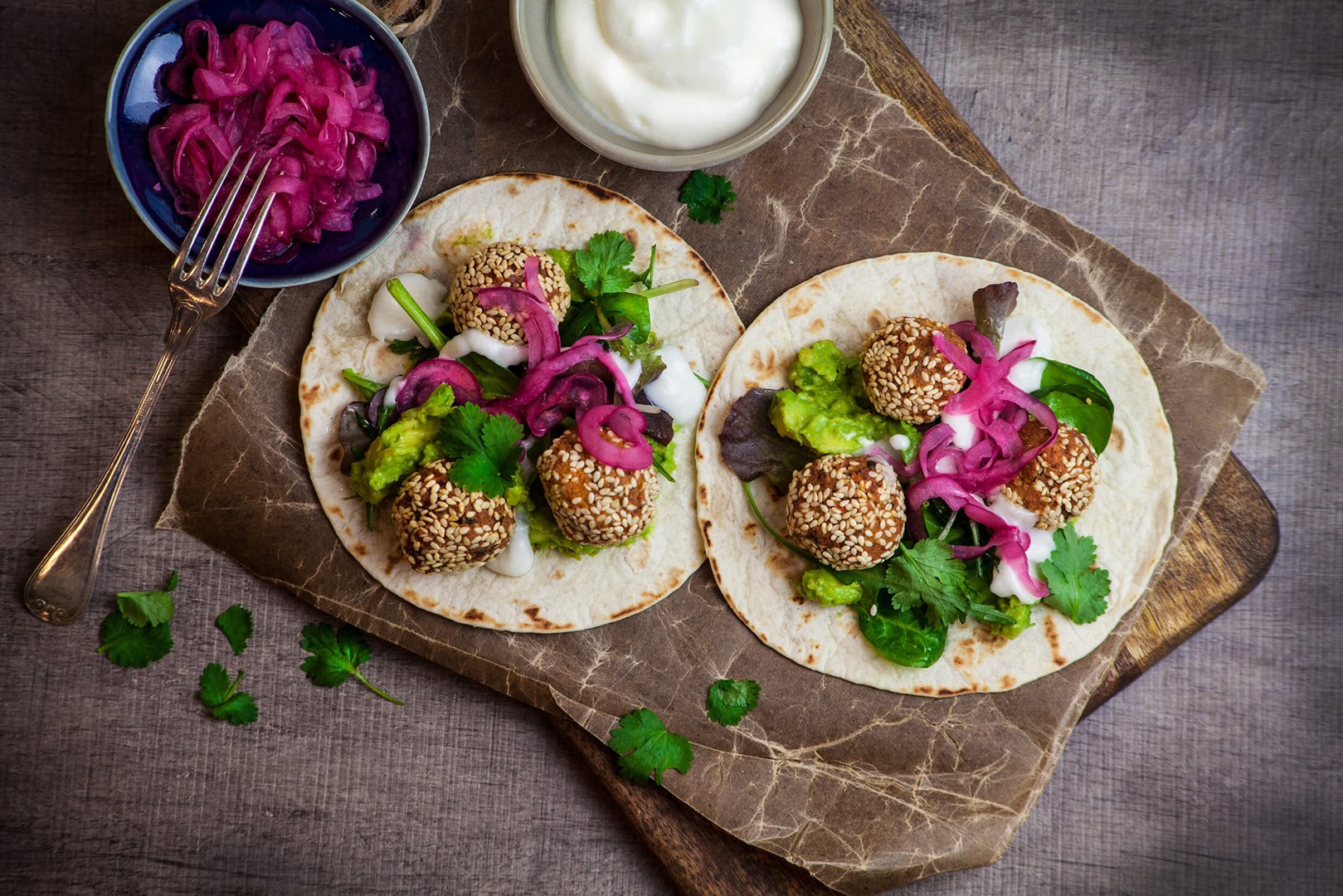 Falafel tortilla