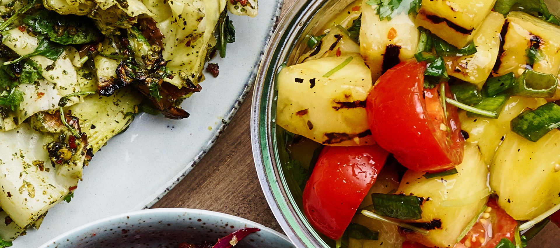 Gegrilde ananas met Sriracha 