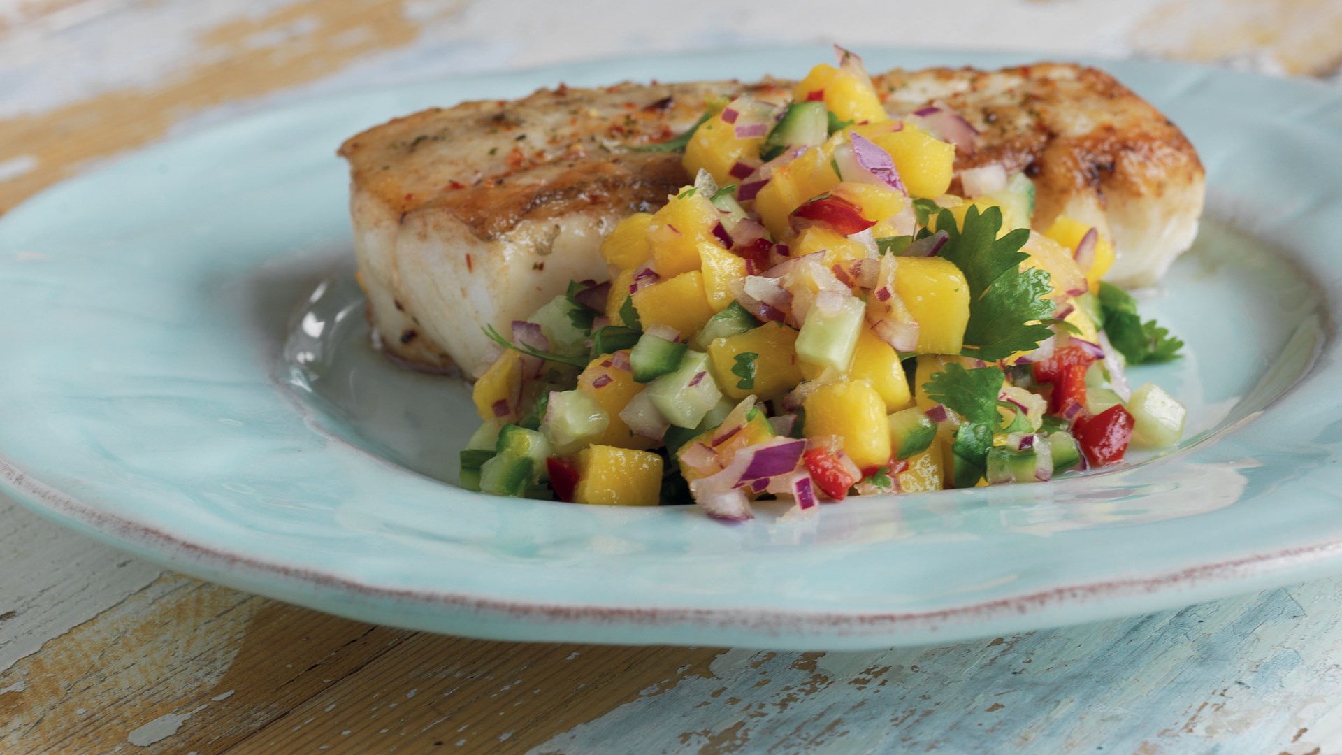 Mango and Cucumber Salsa