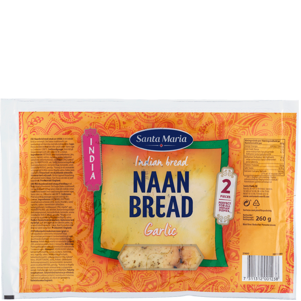 Naan Bread Garlic