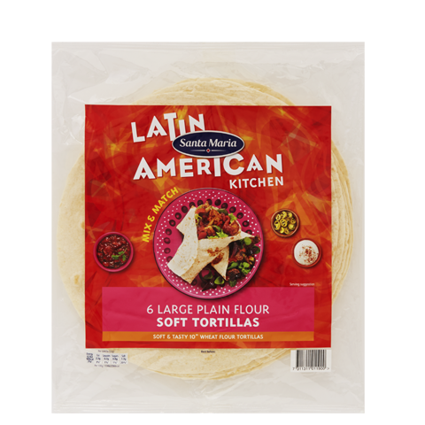 Large Plain Flour Soft Tortillas