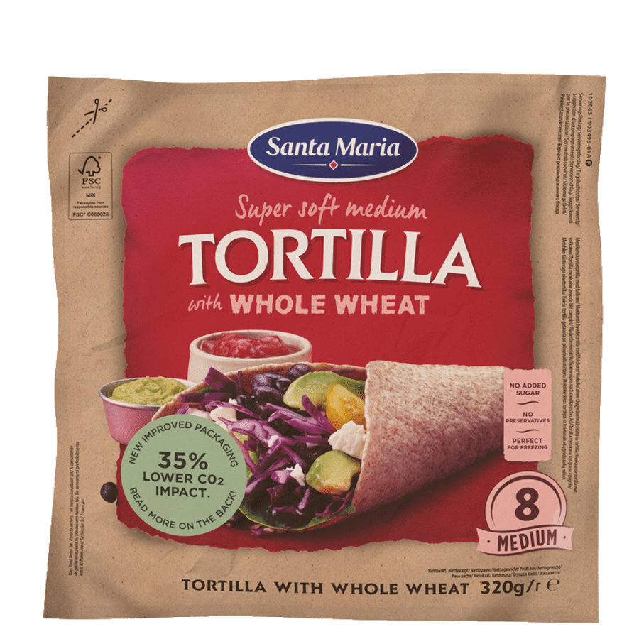 Tortillla with Whole Wheat Medium