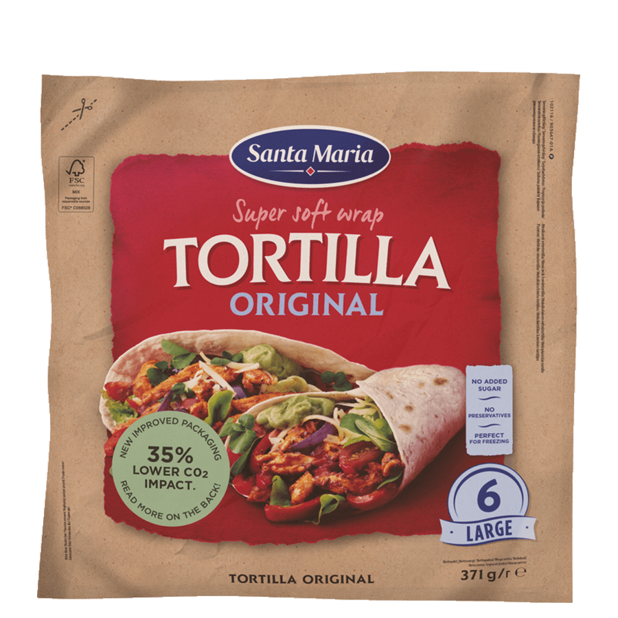 Stora tortillabröd i 6-pack