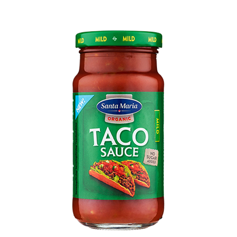 Økologisk taco sauce i dåse