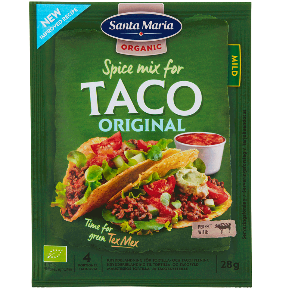 Påse med Organic Taco Spice Mix