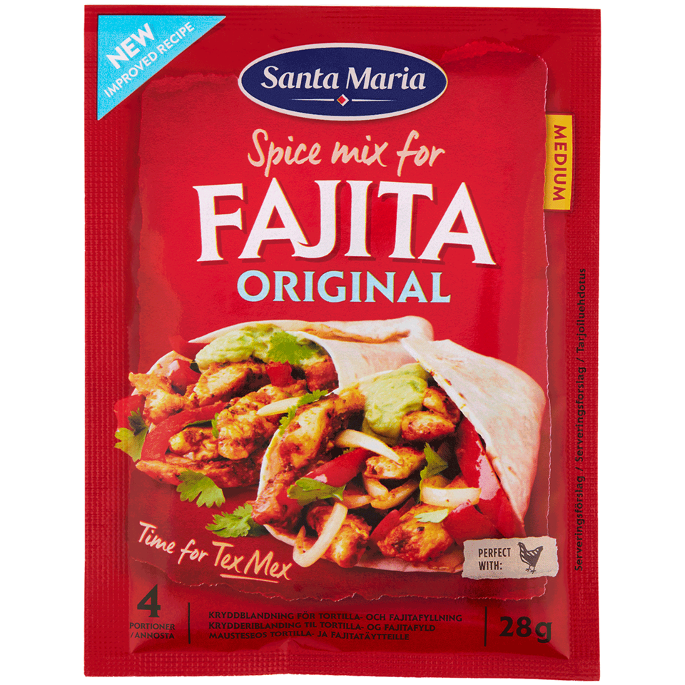 Påse med Fajita Spice Mix Original