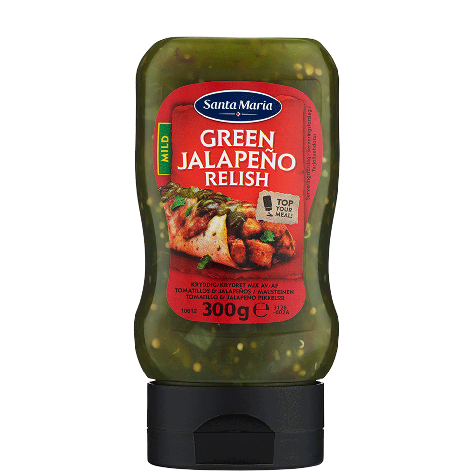 Squeeze flaska med Green Jalapeno Relish