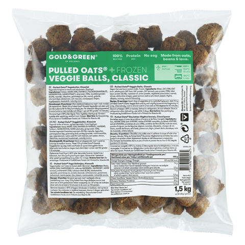 gold&green pulled oats® veggieboller klassisk