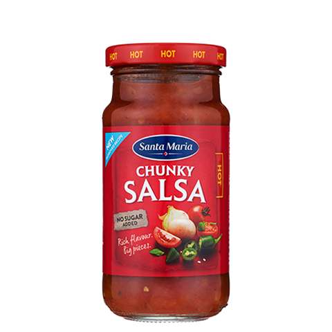 Burk med stark chunky salsa