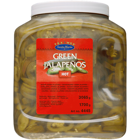 Jalapeños Green Hot 3065g