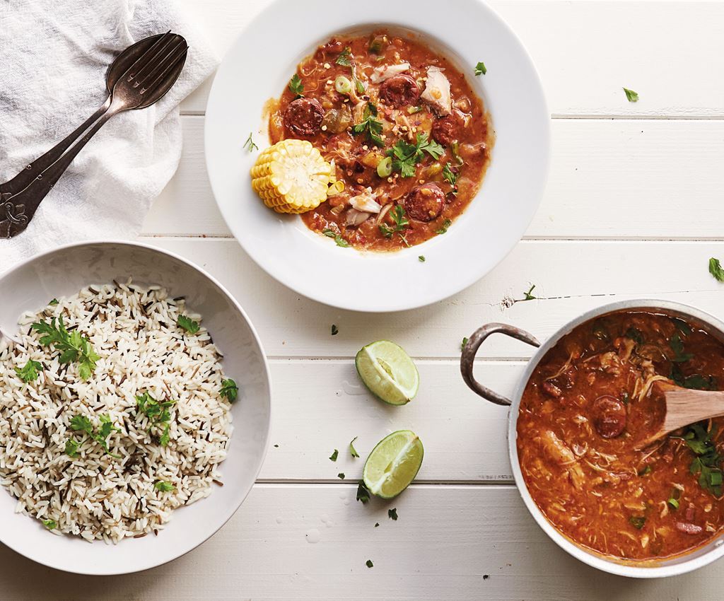 Ragout gumbo au chorizo