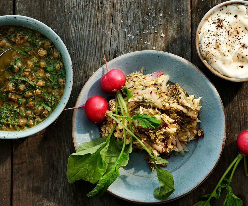 Bagna Cauda - tuline dipp, vürtsikas maitsevõi ja taimne aioli