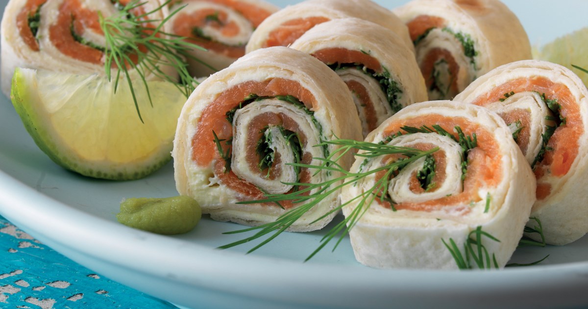 Lachsröllchen mit Wasabi und Dill | Santa Maria